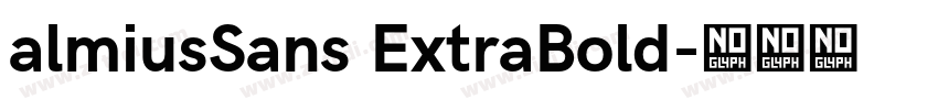 almiusSans ExtraBold字体转换